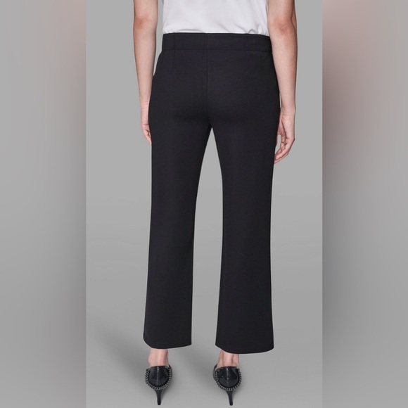 Karl Lagerfeld Black Ankle Straight Maxi Pants - Picture 6 of 9